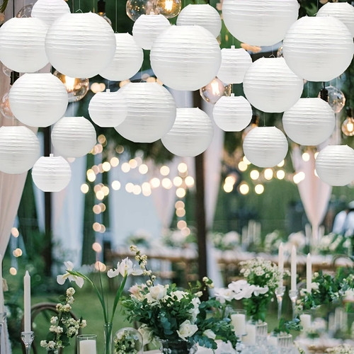 12pcs paper lantern lampshade - paper,