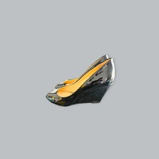 Clarks Black Patent Wedge