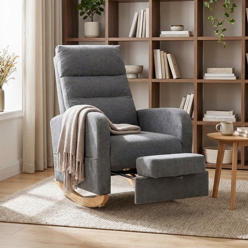 Homcom upholstered rocking - upholstered,