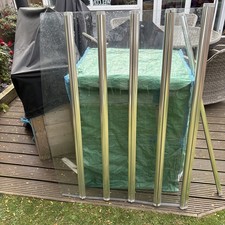 Coram Five Panel Folding Bath Shower Screen  Chrome Frame Complete With New Seal