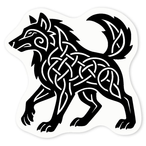 Celtic wolf clear - 'celtic, wolf'