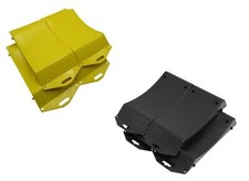 Tyre Saver Flat Spot Protectors (1 or 2 Pairs Caravan Trailer Black Yellow)