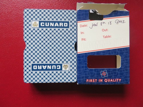 Cunard casino playing cards - playing,