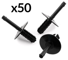 50x PLASTIC TRIM RIVET
