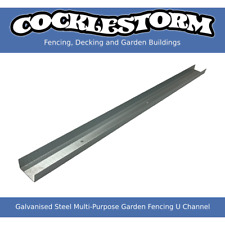 Galvanised Steel Multi-Purpose Garden Fencing U Channel (Various Sizes)