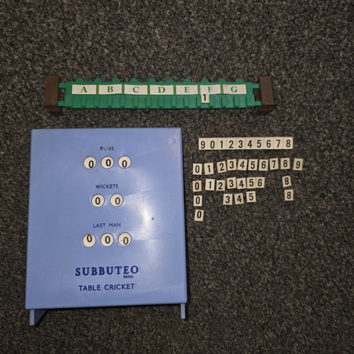 Subbuteo cricket scoreboard - subbuteo,