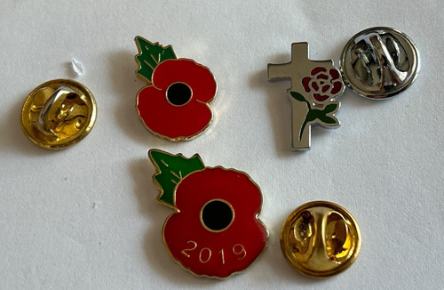 Pin badges poppy plain - 3,,