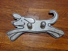 Dog Leash / Lead / Coat Holder Organiser Puppy Lead Hanger Hook Pegs. Metal.