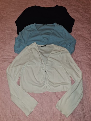 Ribbed cardigan tops long - tops,