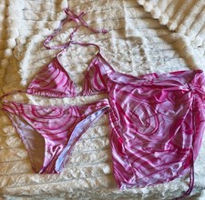 Women's 3-Piece Pink Bikini