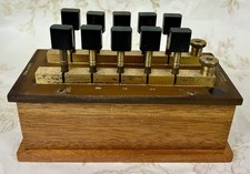 Vintage Resistance Box, Philip Harris, Plug Key, Scientific Instrument