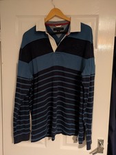 Vintage Tommy Hilfiger Rugby Style Long Sleeved Top Size Large