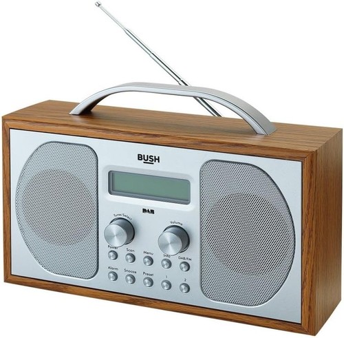 Compact wooden dab radio - wooden, dab/fm