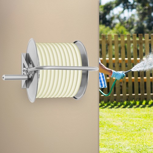 Garden water hose reel rack - water,