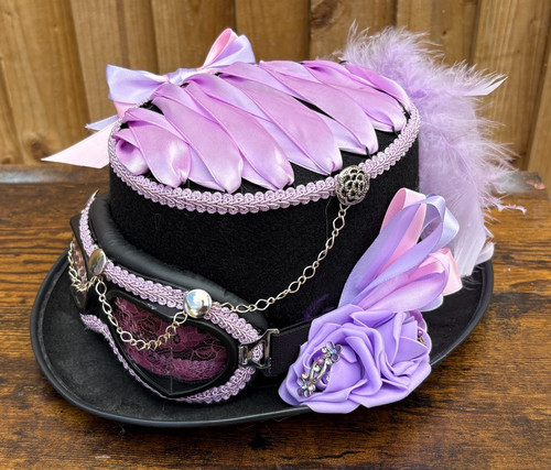 Black lilac top - top, hat
