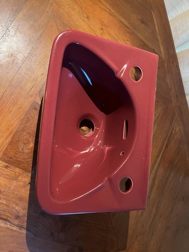 Vintage burgundy ceramic - burgundy,
