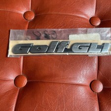 Genuine VW GOLF GLI Rear Badge Emblem Brushed Silver - 191853687R GX2