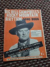 OLD PIANO MUSIC BIG BILL CAMPBELL'S ROCKY MOUNTAIN RHYTHM SONG BOOK