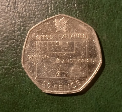 50p offside rule - 50p,