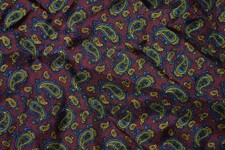 Maroon silk ascot / cravat