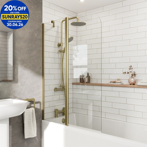 Curved folding bath shower - curved,