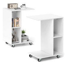Narrow Side Table with Storage