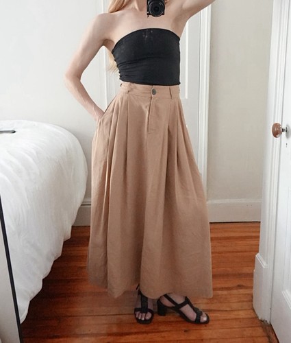 Mara hoffman brown pleated - mara,
