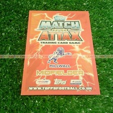 12/13 MILLWALL - WOLVES WANDERERS BASE CARD CHAMPIONSHIP MATCH ATTAX 2012 2013