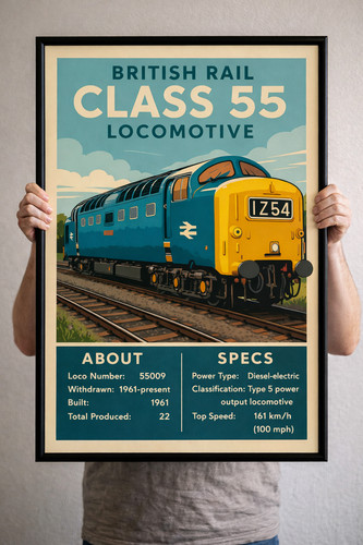 British rail class deltic - british, 55