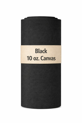 Black 100 cotton duck canvas - 100%,