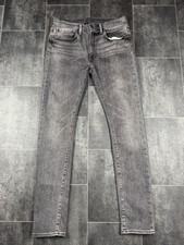 Levi's 519 Jeans Men's Size 34x34 Black Denim Super Skinny Fit Red Tabt Preppy