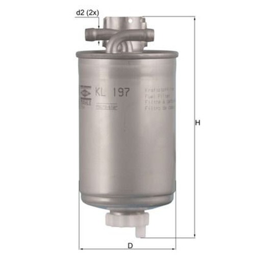 Mahle fuel filter kl197 fits - fuel,