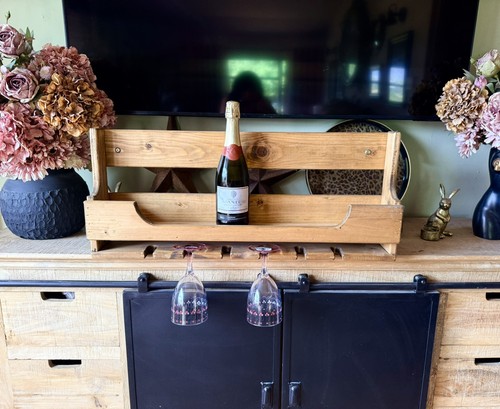 Rustic wine rack - rustic,