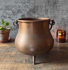 Vintage copper cauldron - copper,