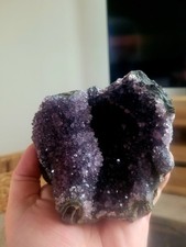 Large Natural Amethyst Druze Geode Quartz Crystal Cluster 1kg W25 10x13cm