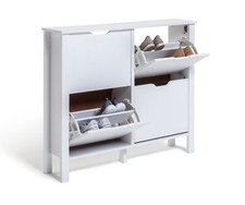Habitat Compton 4 Shelf Shoe Storage Cabinet - White
