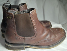 Hoggs Of Fife Dunbeg Waterproof Side-Zip Mens Brown Shoes UK Size 8.5