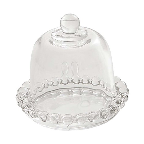 Glass round cake stand - round,