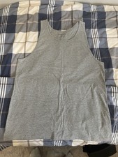 Grey Vest Tank Top Shirt, Size