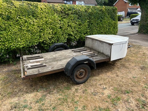 Motorcycle trailer flat bed - flat,