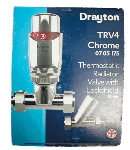 Drayton trv4 chrome - trv4, straight