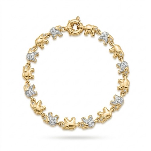 9ct yellow gold elephant - 9ct,