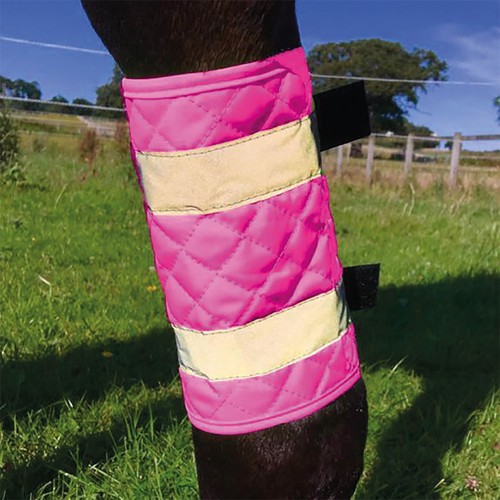 Horse reflective leg boots - horse,