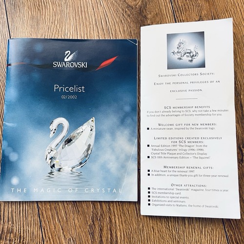 Swarovski 2002 price list - price,