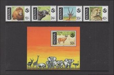 M28482 Kenya 1998 Animals Set X4 +m/s UMM Sg 753/7 Cat £14.50