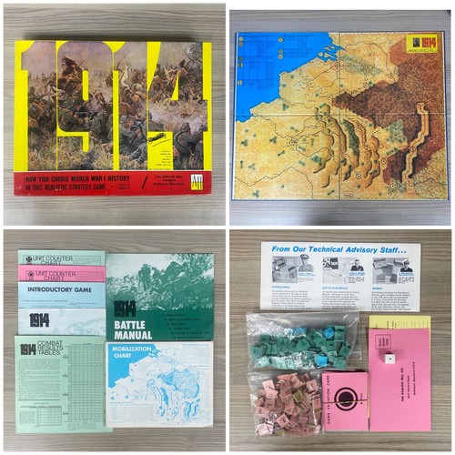 1914 avalon hill - board, game