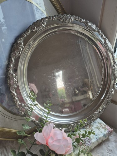 Large vintage silver plated - large,