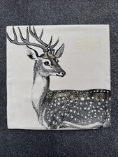 H&M Cream Black Gold Foil Deer