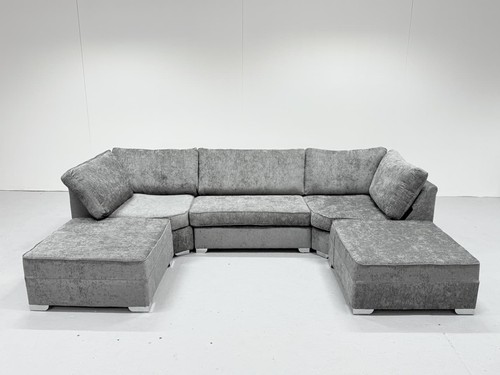 Luxury shape sofa grey - , u-shape