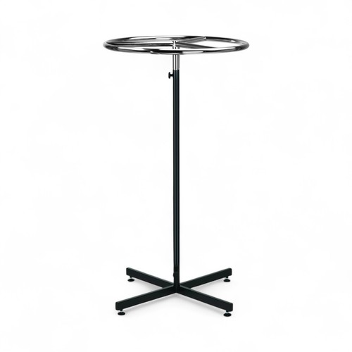 Chrome top black circular - top,